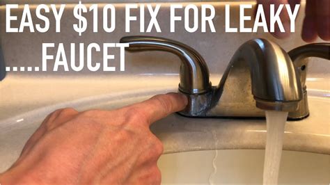 how to fix faucet handle leak|How to fix a leaking bathroom faucet handle (replacing a stem。